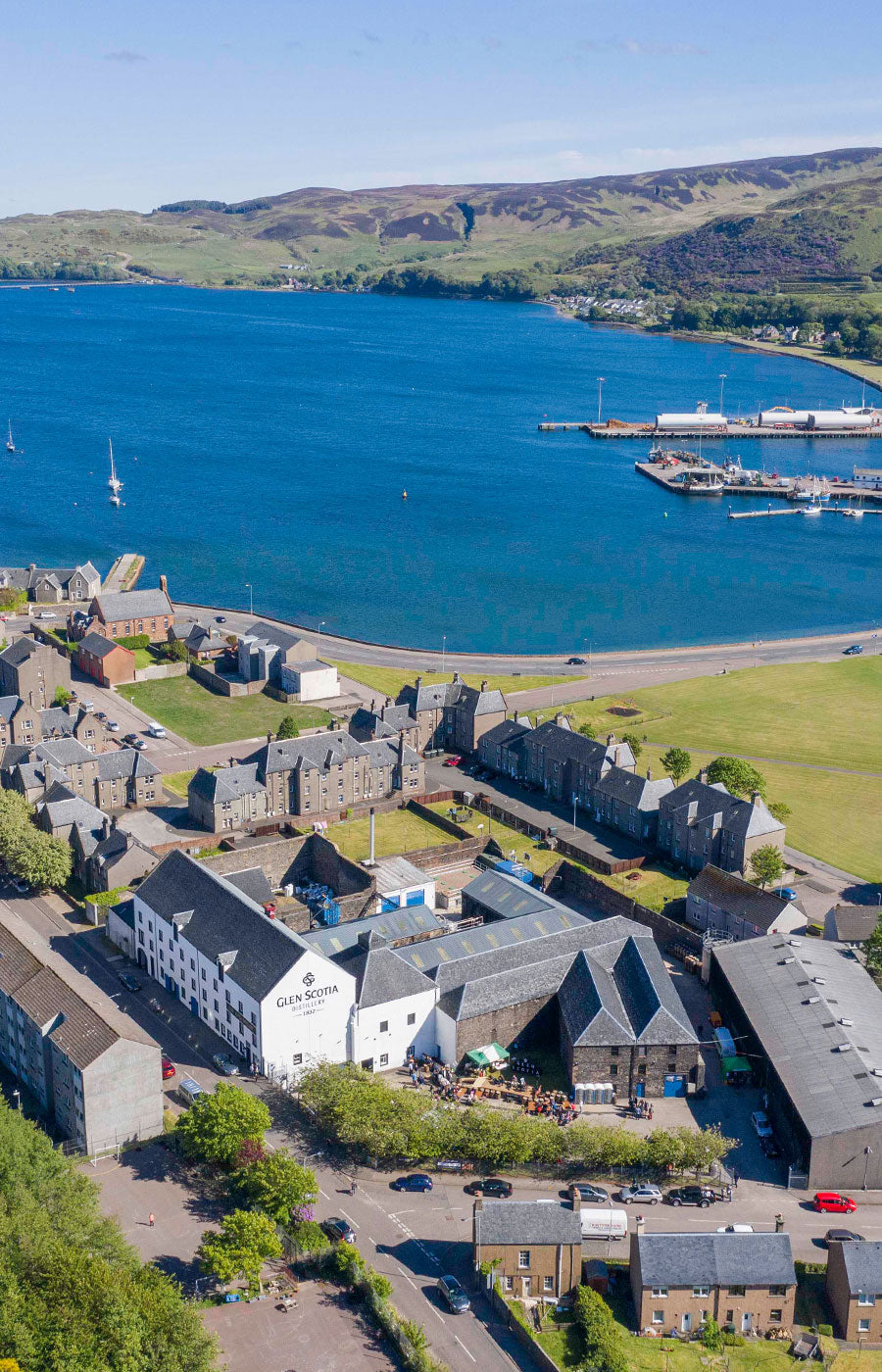 Campbeltown Harbour & Glen Scotia Distillery
